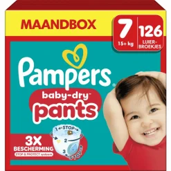 Pampers Baby Dry Luierbroekjes Maat 7 (15+ kg) 126 stuks