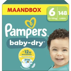 Pampers Baby Dry Luiers Maat 6 (13-18 kg) 148 stuks