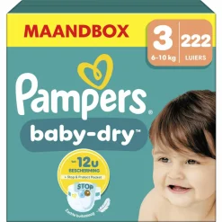 Pampers Baby Dry Luiers Maat 3 (6-10 kg) 222 stuks