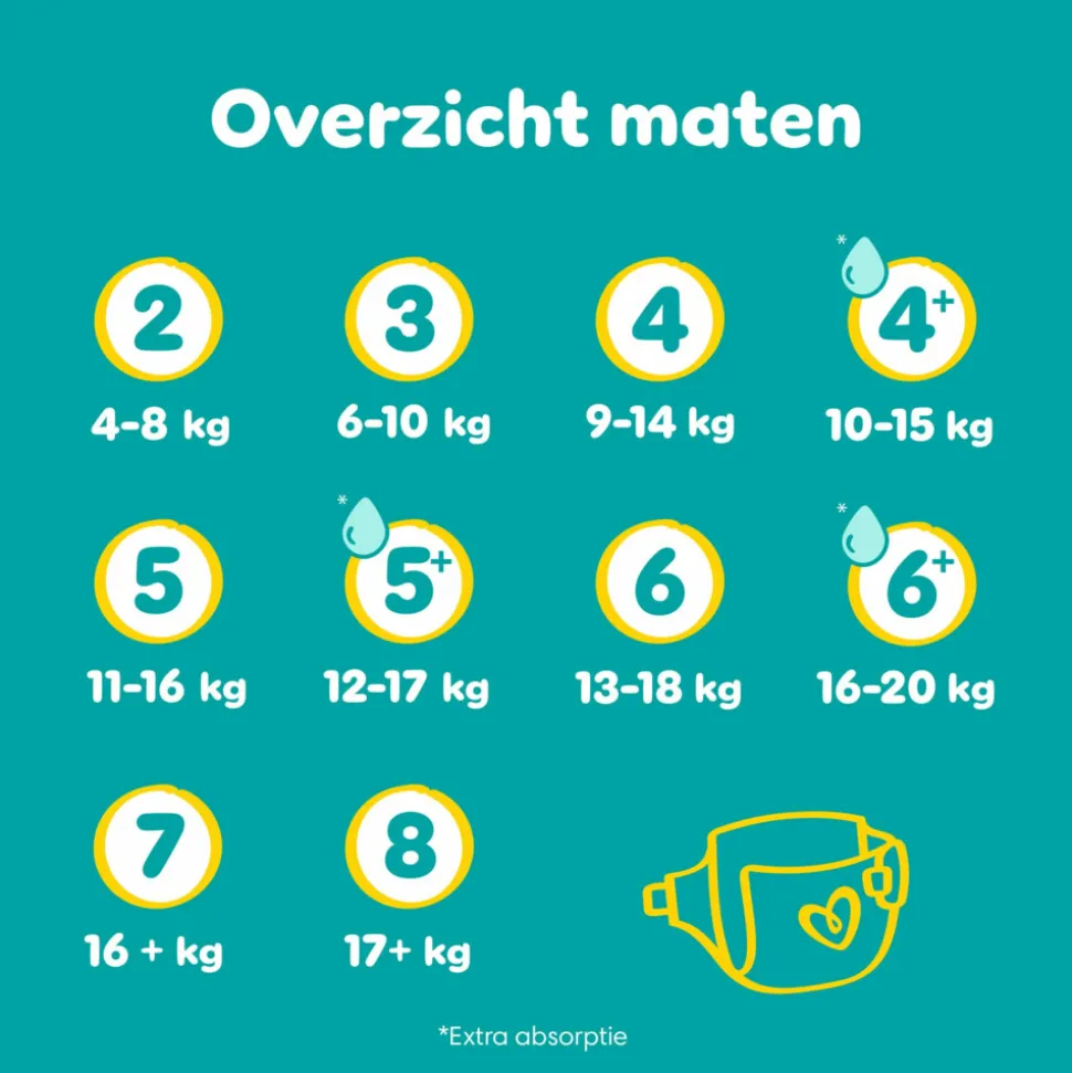 Pampers Baby Dry Luiers Maat 3 (6-10 kg) 222 stuks