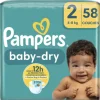 Pampers Baby Dry Luiers Maat 2 (4-8 kg) 58 stuks