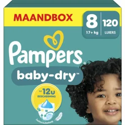 Pampers Baby Dry Luiers Maat 8 (17 kg+) 120 stuks