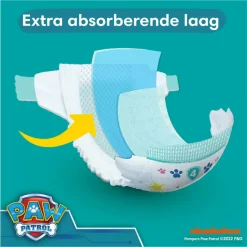 Pampers Baby Dry Luiers Paw Patrol Maat 4 (9-14 kg) 222 stuks