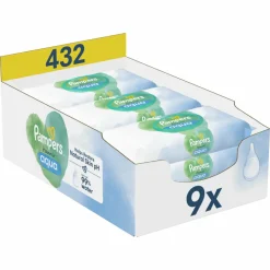 Pampers Billendoekjes Harmonie Aqua 9x48 = 432 stuks