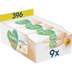 Pampers Billendoekjes Harmonie Protect & Care 9x44 = 396 stuks