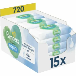 Pampers Billendoekjes Harmonie Aqua 15x48 = 720 stuks