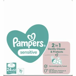 Pampers Billendoekjes Sensitive Navulpak 24x52 = 1248 stuks
