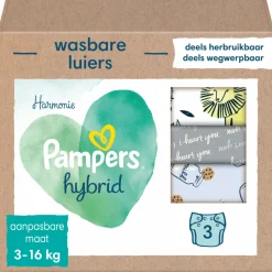 Pampers Harmonie Hybrid Wasbare Luiers 3 stuks