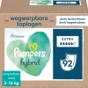 Pampers Harmonie Hybrid Wegwerpbare Toplagen Extra Absorberend 92 stuks