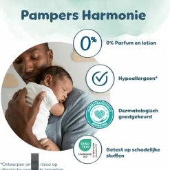 Pampers Harmonie Luiers Maat 2 (4-8kg) 204 stuks