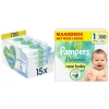 Pampers Harmonie Luiers Maat 1 en Harmonie Aqua Billendoekjes 720 stuks Pakket
