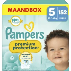 Pampers Premium Protection Luiers Maat 5 (11-16 kg) 152 stuks