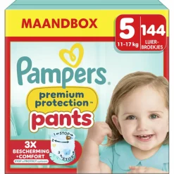 Pampers Premium Protection Luierbroekjes Maat 5 (11-17 kg) 144 stuks