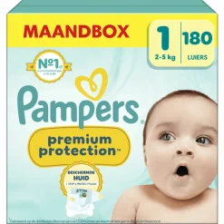 Pampers Premium Protection Luiers Maat 1 (2-5kg) 180 stuks