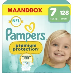 Pampers Premium Protection Luiers Maat 7 (15+ kg) 128 stuks