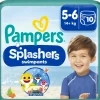 Pampers Splashers Zwemluiers Maat 5-6 (14 kg+) 10 stuks