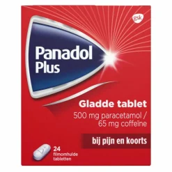 Panadol Plus Gladde Tablet 500 mg 24 tabletten
