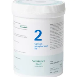 Pfluger Schussler Zout nr 2 Calcium Phosphoricum D6 1000 tabletten