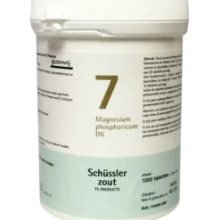 Pfluger Schussler Zout nr 7 Magnesium Phosphor D6 1000 tabletten