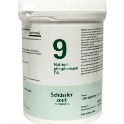 Pfluger Schussler Zout nr 9 Natrium Phosphoricum D6 1000 tabletten