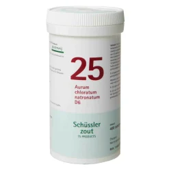 Pfluger Schussler Zout nr 25 Aurum Chloratum Natronatum D6 400 tabletten