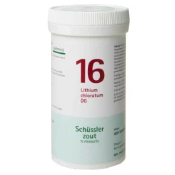 Pfluger Schussler Zout nr 16 Litium Chloratum D6 400 tabletten