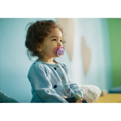 Philips Avent Fopspeen Ultra Air 6-18 mnd I Love Papa Roze 2 stuks