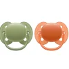 Philips Avent Fopspeen Ultra Soft 18+ mnd Groen Oranje 2 stuks