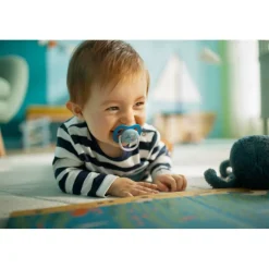 Philips Avent Fopspeen Ultra Air 6-18 mnd I Love Papa Blauw 2 stuks
