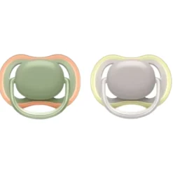 Philips Avent Fopspeen Ultra Air 6-18 mnd Groen Grijs 2 stuks