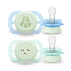 Philips Avent Fopspeen Ultra Air Nighttime 0-2 mnd Glow in the Dark 2 stuks