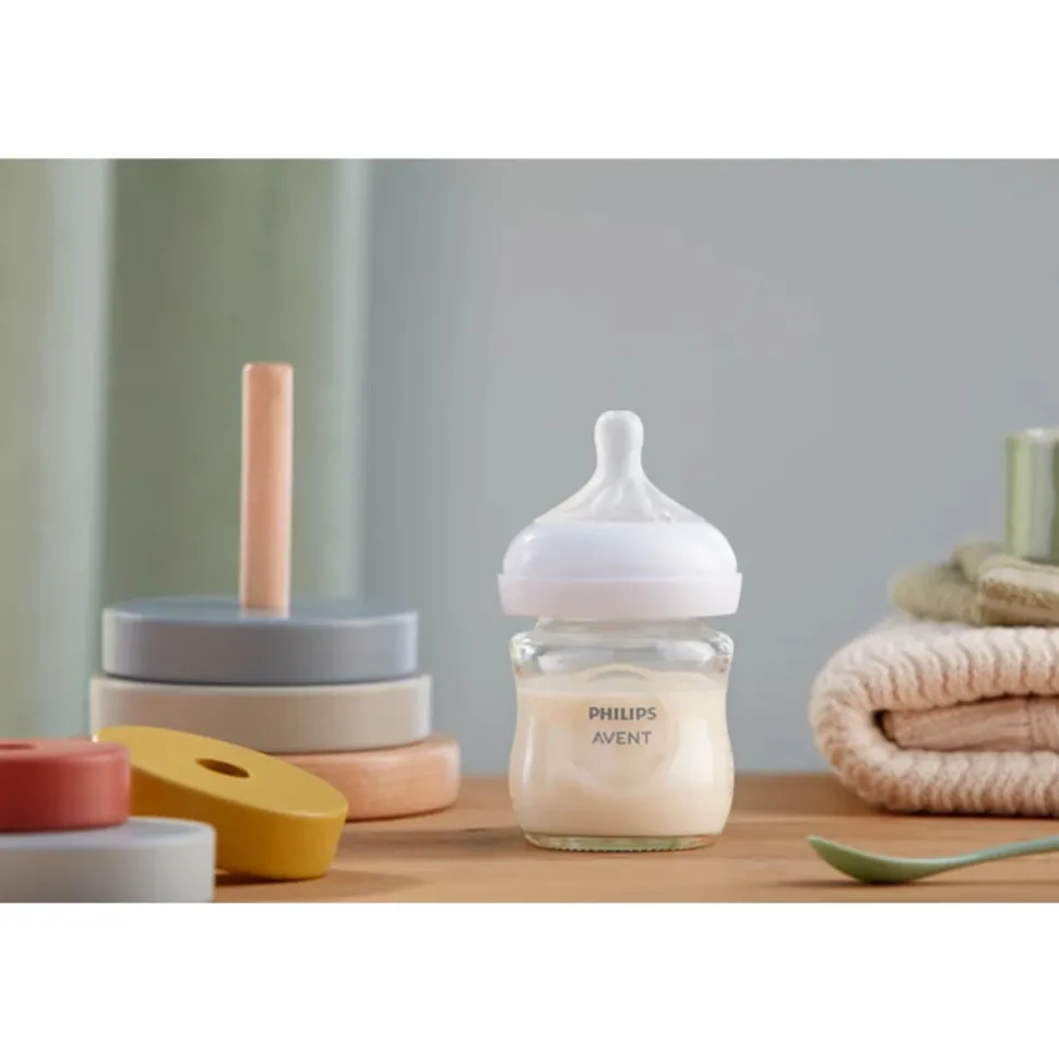 Philips Avent Glazen Babyfles Natural Response 0+ mnd 120 ml