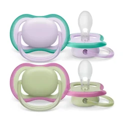 Philips Avent Ultra Air Fopspeen 0-6 mnd Paars Groen 2 stuks