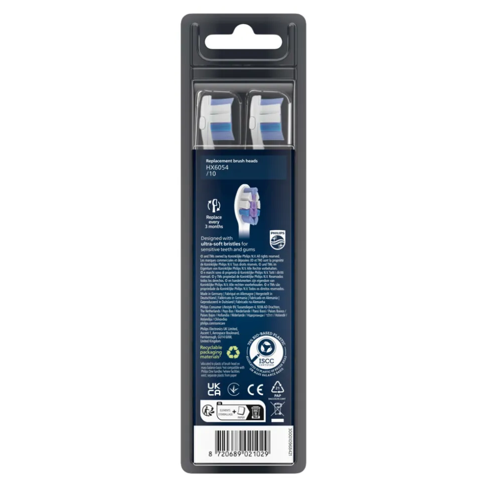 Philips Sonicare Opzetborstels S2 Sensitive Wit 4 stuks