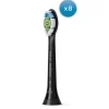 Philips Sonicare Opzetborstels Optimal White W2 Zwart 8 stuks