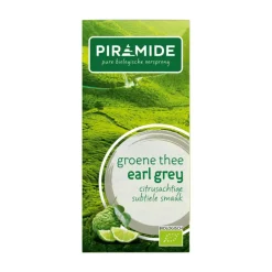 Piramide Biologische Groene Theezakjes Earl Grey 20 stuks