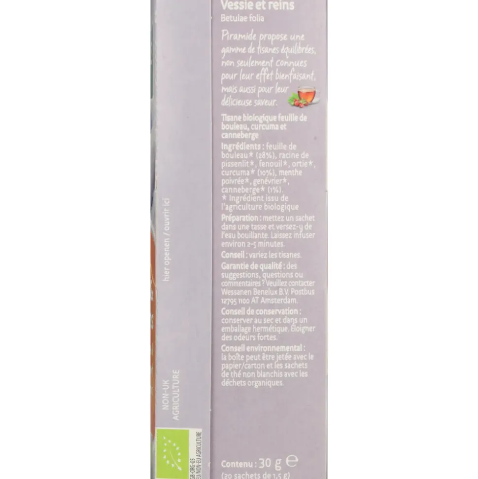 Piramide Blaas & Nierthee Bio 20 stuks