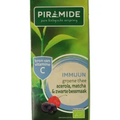 Piramide Groene Thee Immuun Acerola, Matcha & Zwarte Bes 20 stuks