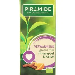 Piramide Groene Thee Verwarmend Sinaasappel & Kaneel 20 stuks