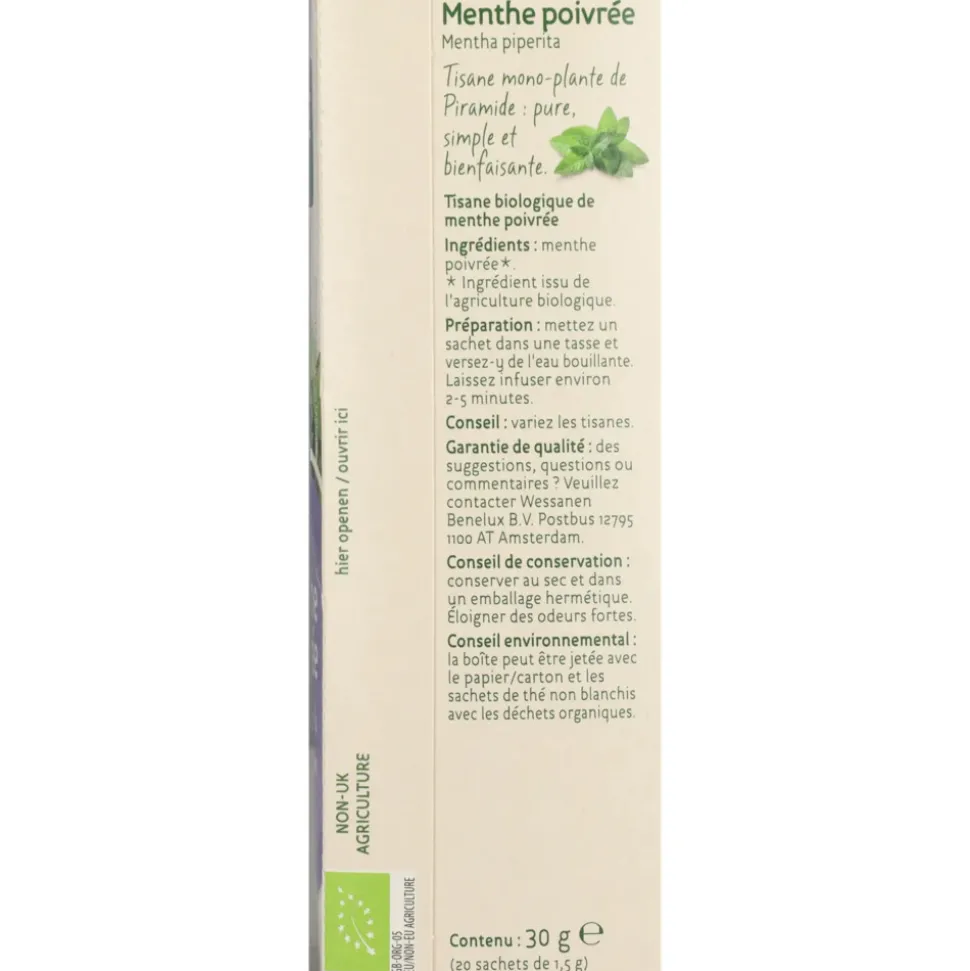 Piramide Kruidenthee Bio Pepermunt 20 stuks