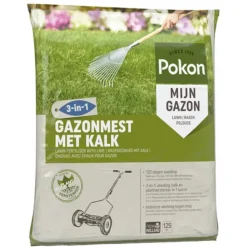 Pokon Gazonmest met Kalk voor 125 m² 8,4 kg