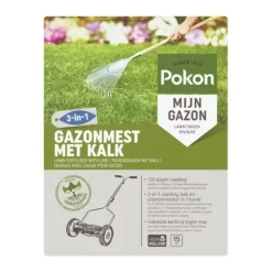 Pokon Gazonmest met Kalk voor 15 m² 1 kg