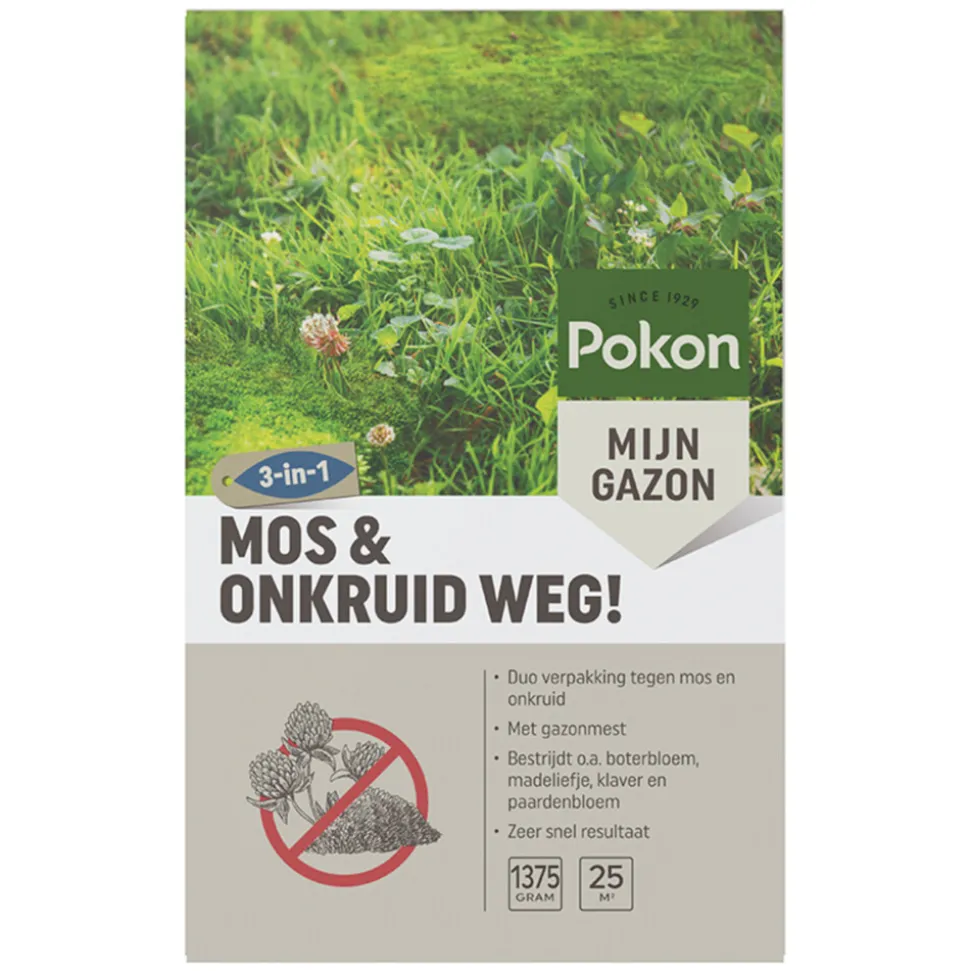 Pokon Mos & Onkruid Weg voor 25 m² 1,375 kg