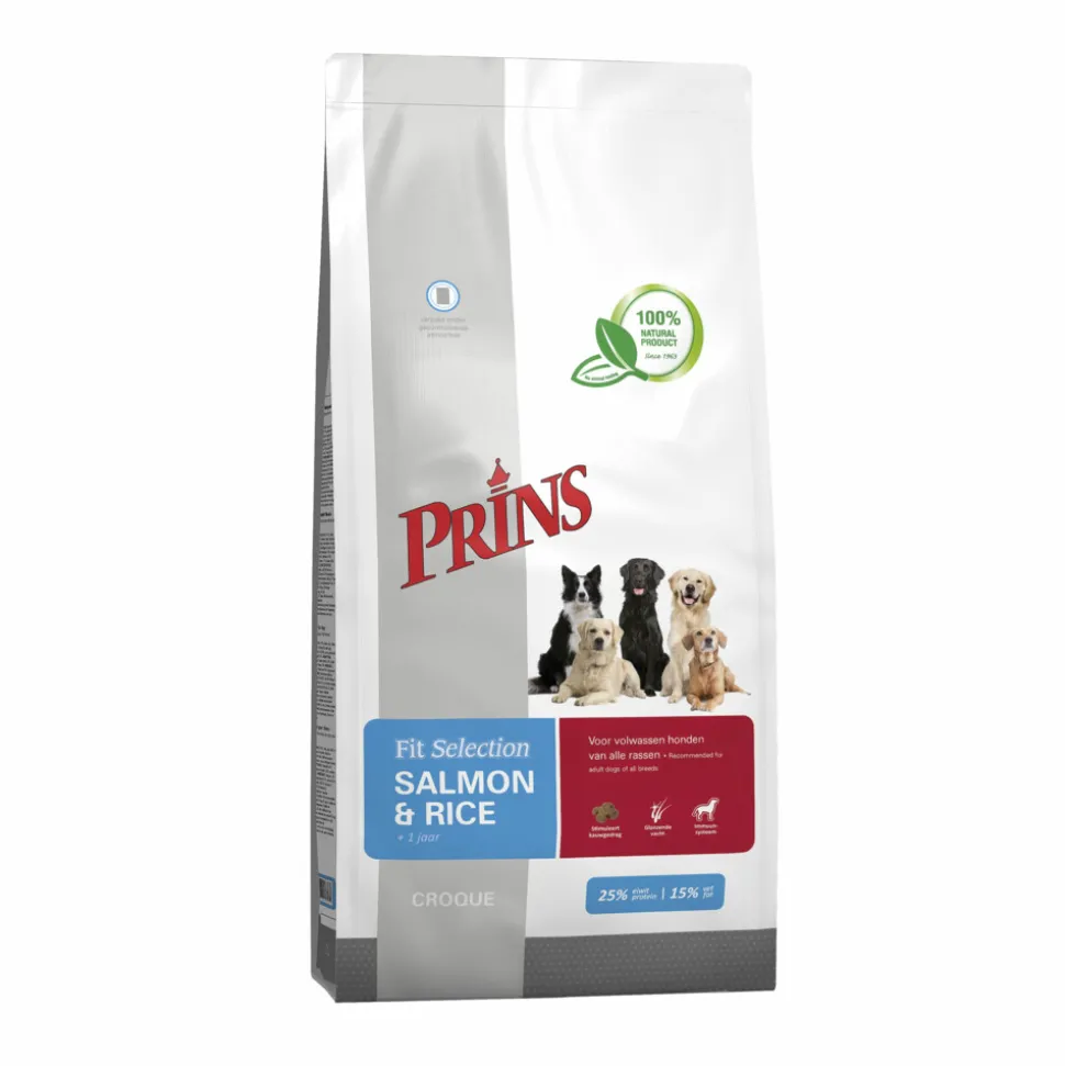 Prins Fit Selection Zalm & Rijst Hondenvoer 15 kg