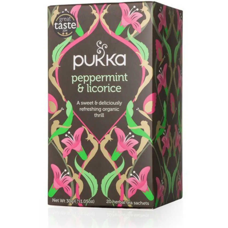 Pukka Thee Peppermt Licorce 20 stuks