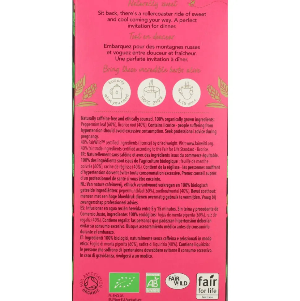 Pukka Thee Peppermt Licorce 20 stuks