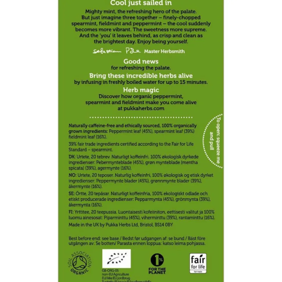 Pukka Thee Three Mint 20 stuks