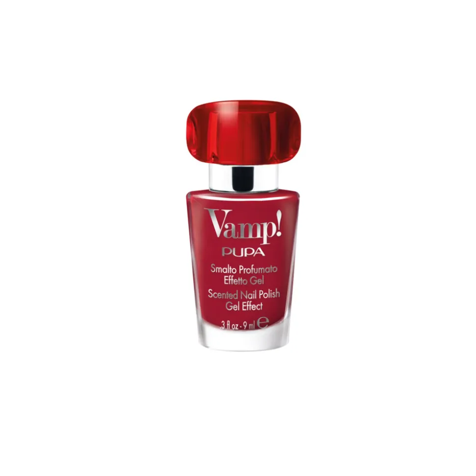PUPA Milano VAMP! Scented Nail Polish Gel Effect 220 Manifesto Red 9 ml