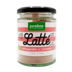 Purasana Latté Ashwagandha & Kaneel Biologisch 120 gr