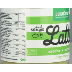 Purasana Matcha Moringa Latté Bio 120 gr
